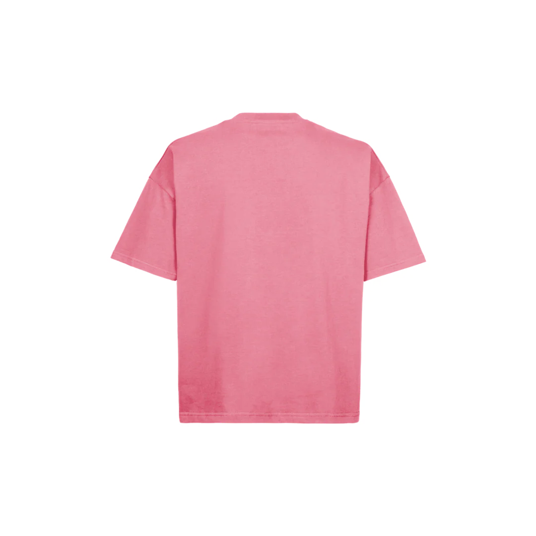 18-1755 TCX Vintage Rouge Red Oversized Boxy Tee. - Image 2