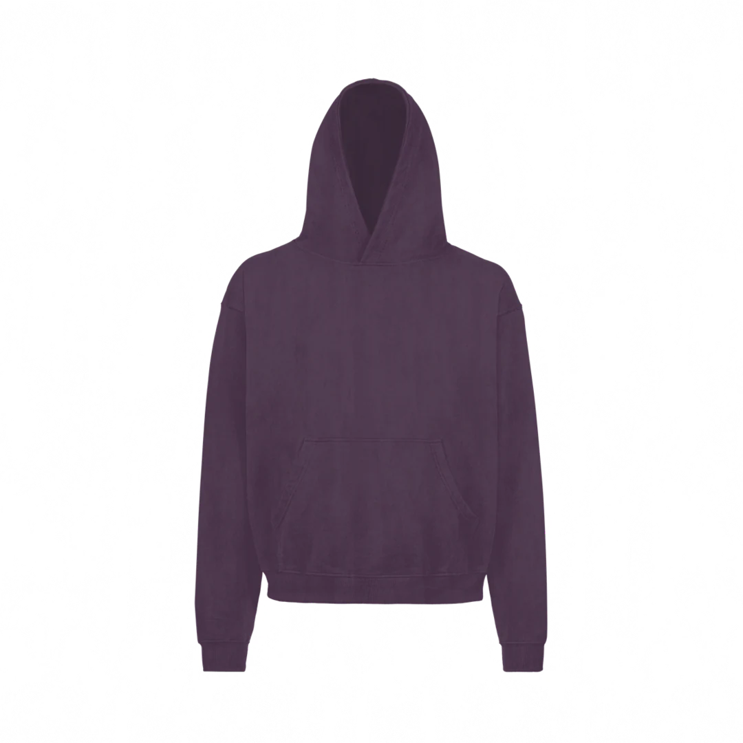 19-2816 TCX Vintage Blackberry Wine Oversized Hoodie.