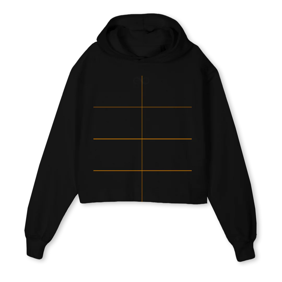AAAAAAAAAAAAAAAAAAA Black Cropped Hoodie.