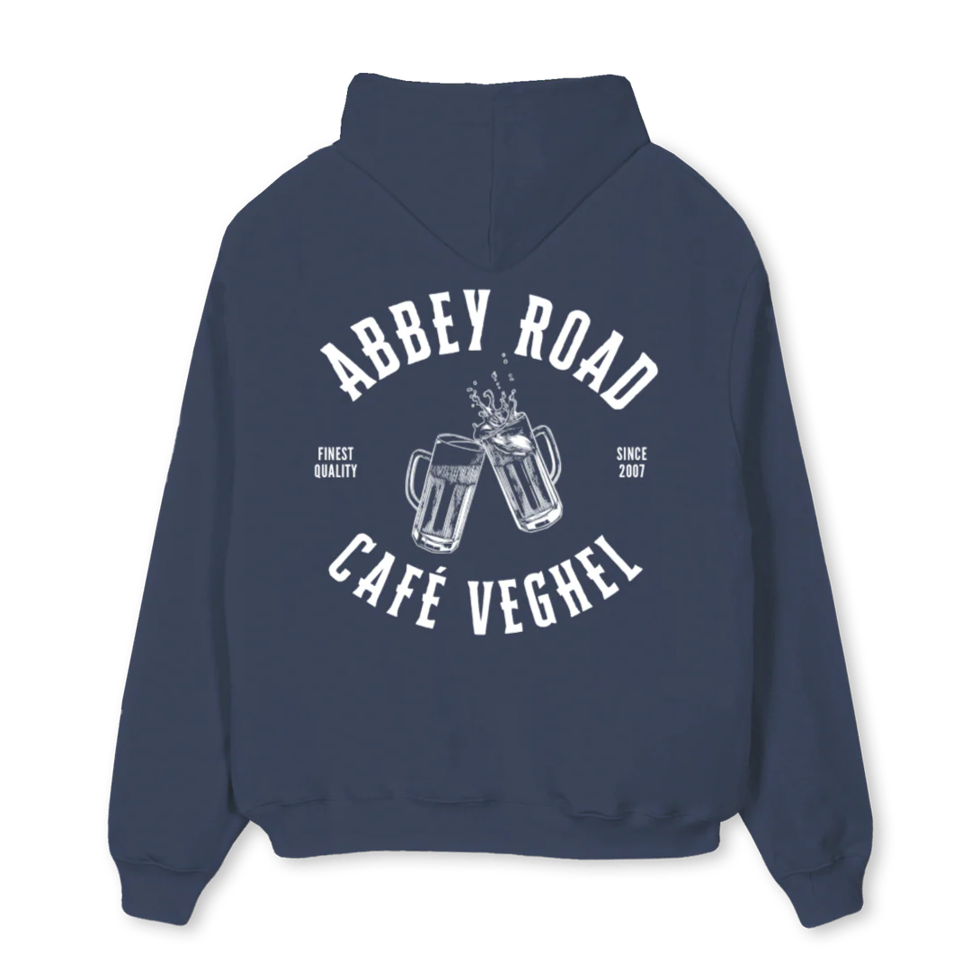 ABBEY_OSH Navy Blue Oversized Hoodie. - Image 2
