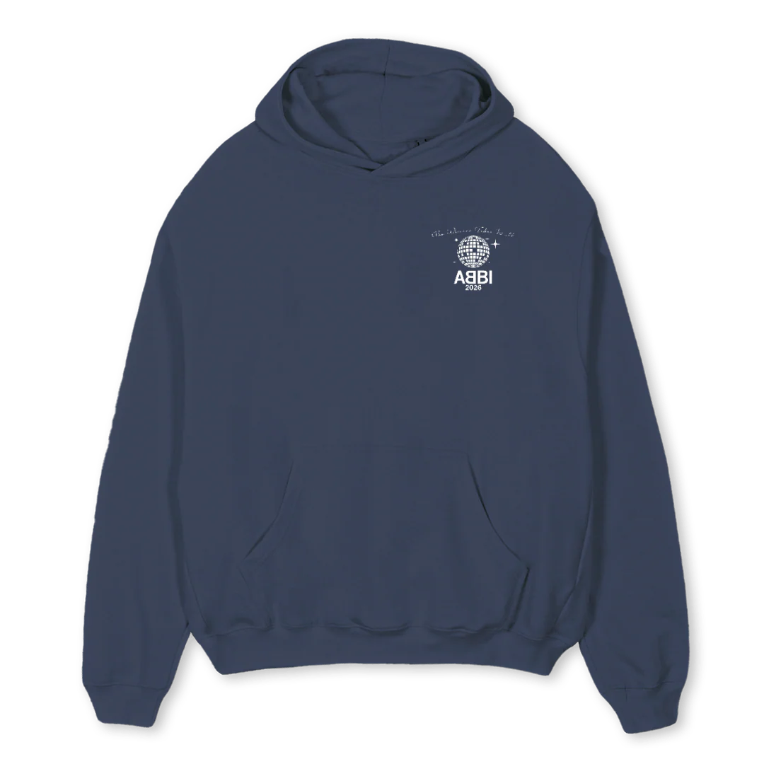 ABBIWIGA  Navy Blue Oversized Hoodie.