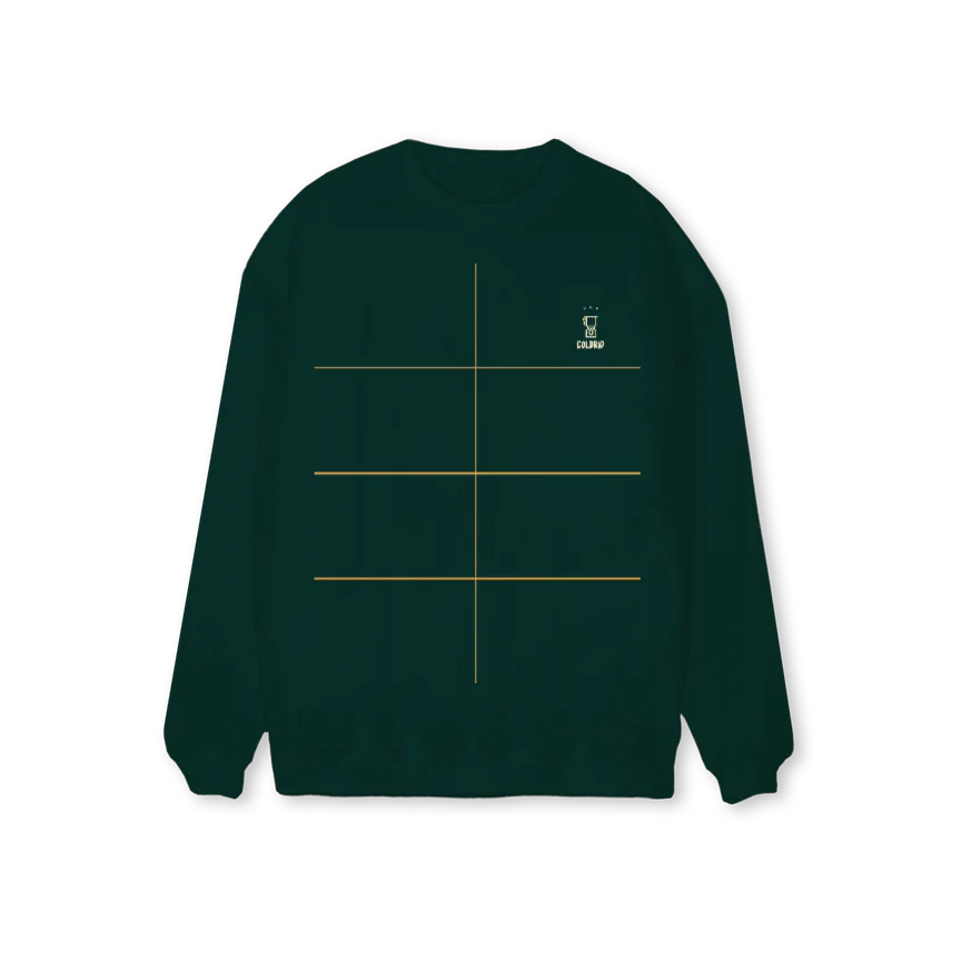 ABDOU Wild Green Regular Crewneck Sweater.