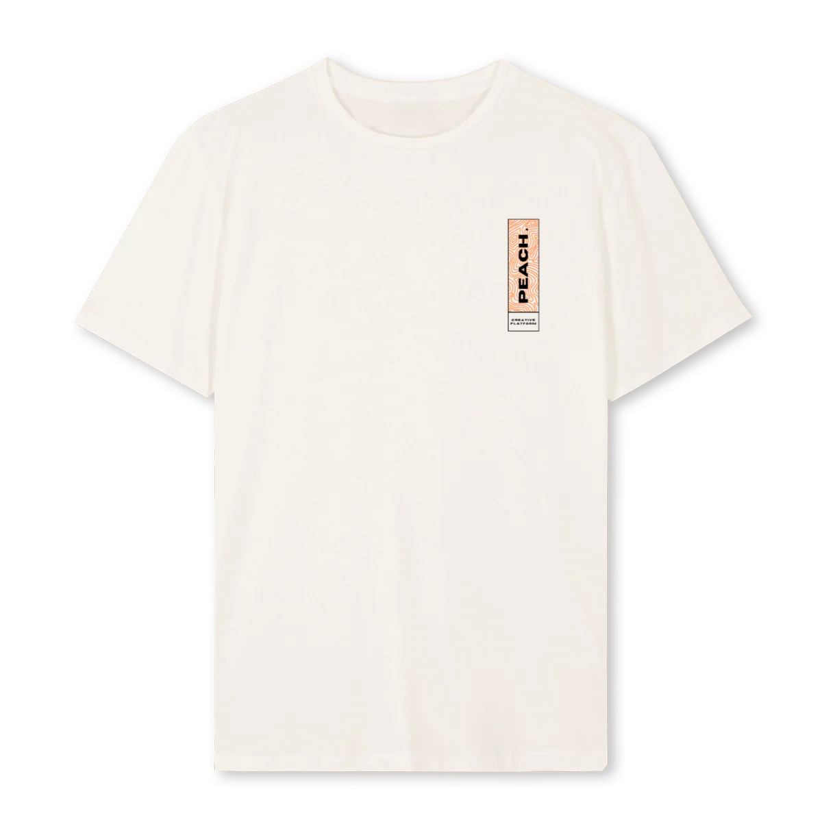 ABSTRACT PEACH ORANJ Vintage White Regular Tee.