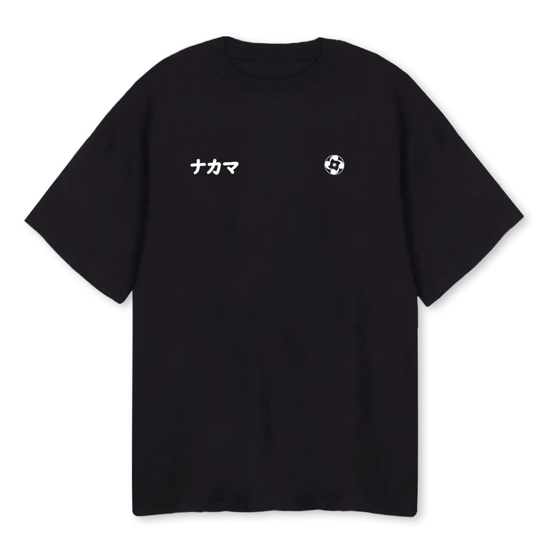 SAKURATIGER Black Oversized Tee