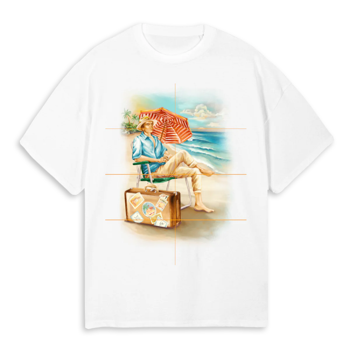 ABUELO White Oversized Tee.