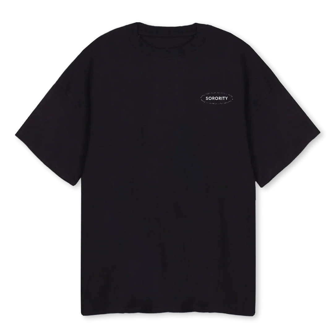 ACBLCKTEE Black Oversized Tee.