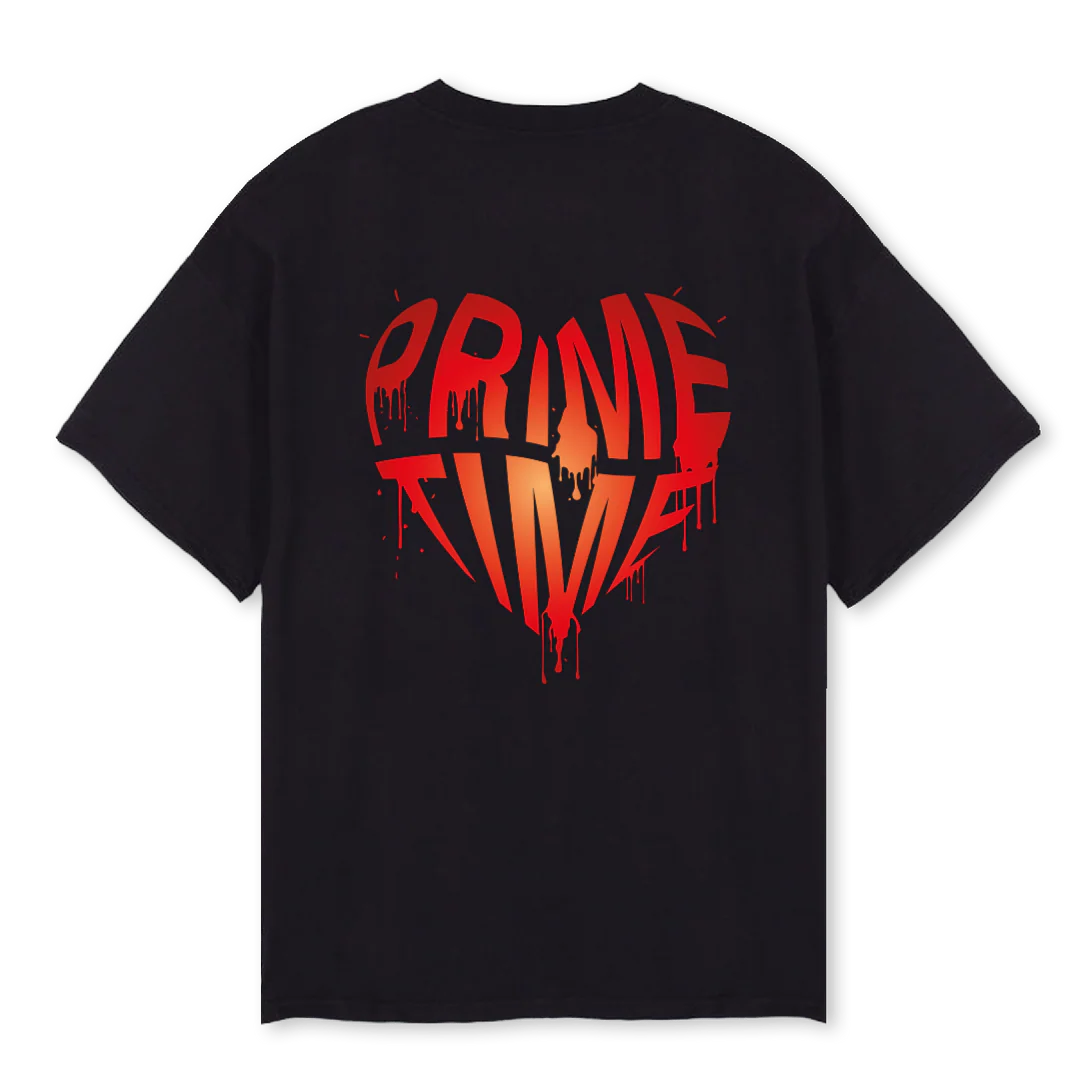 PRIMETIME Black Oversized Tee - Image 2