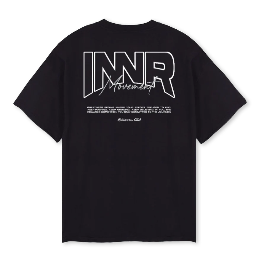 ACHIEVERS INNR ZWART Black Oversized Tee. - Image 2