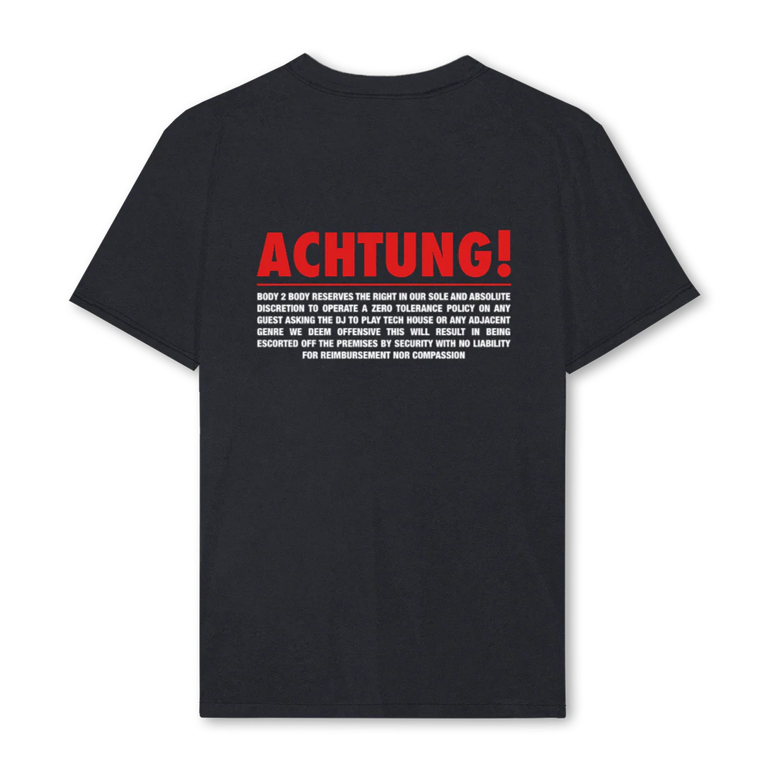 ACHTUNGTEE Vintage Black Regular Tee. - Image 2