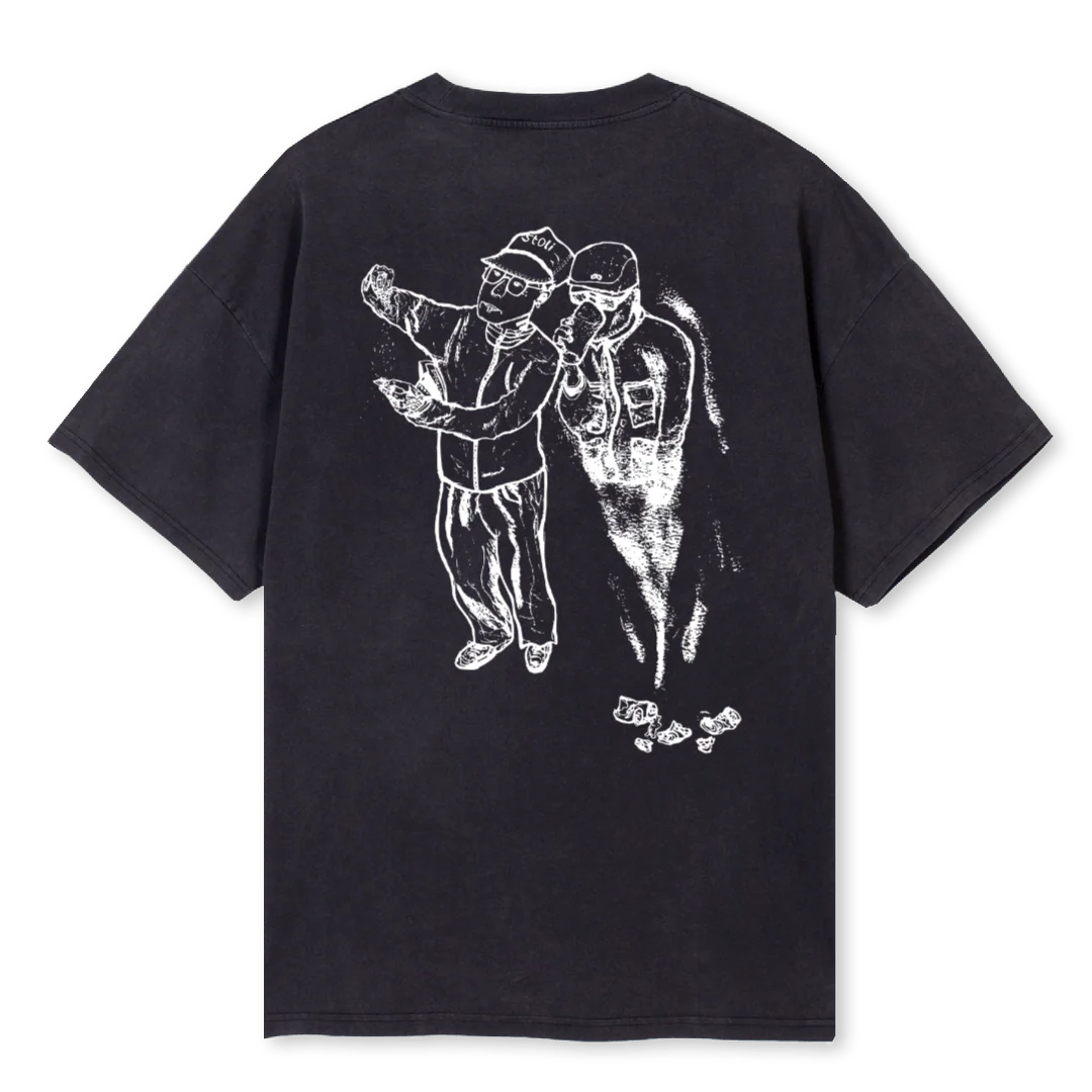 ADDIC Vintage Black Oversized Tee. - Image 2