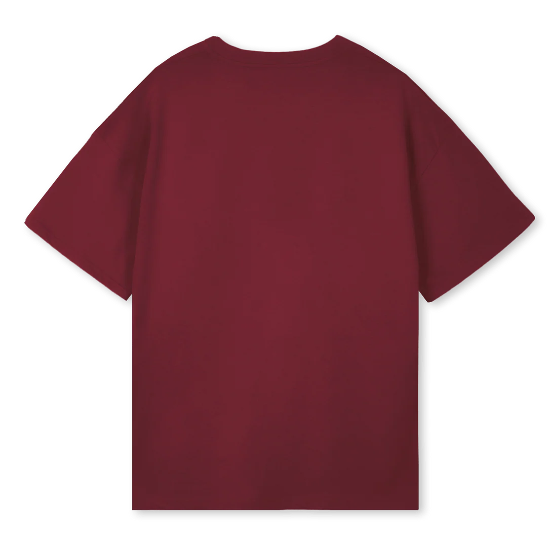 ADDICTED TO SINS Burgundy Oversized Tee. - Image 2