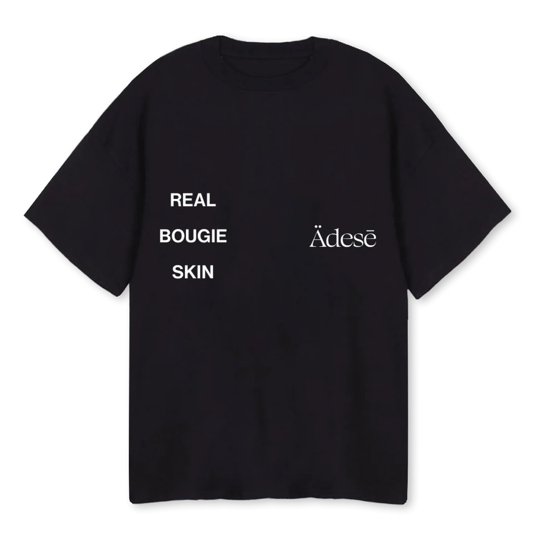 ADESE BOUGIE T Black Oversized Tee.