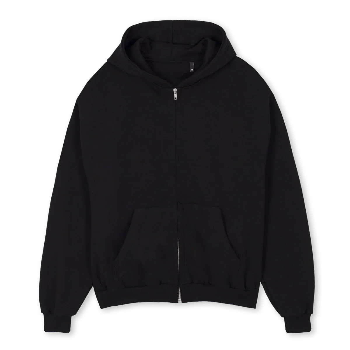 ADS STAFFZIPPER Black Oversized Zipped Hoodie.