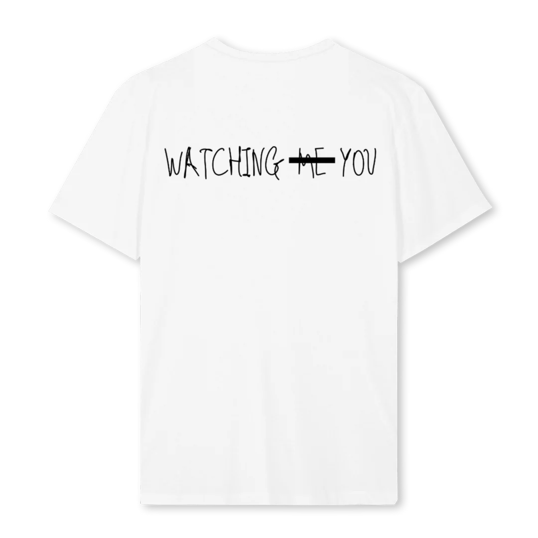 WATCHINGMEYOUSHIRT_REG White Regular Tee - Image 2