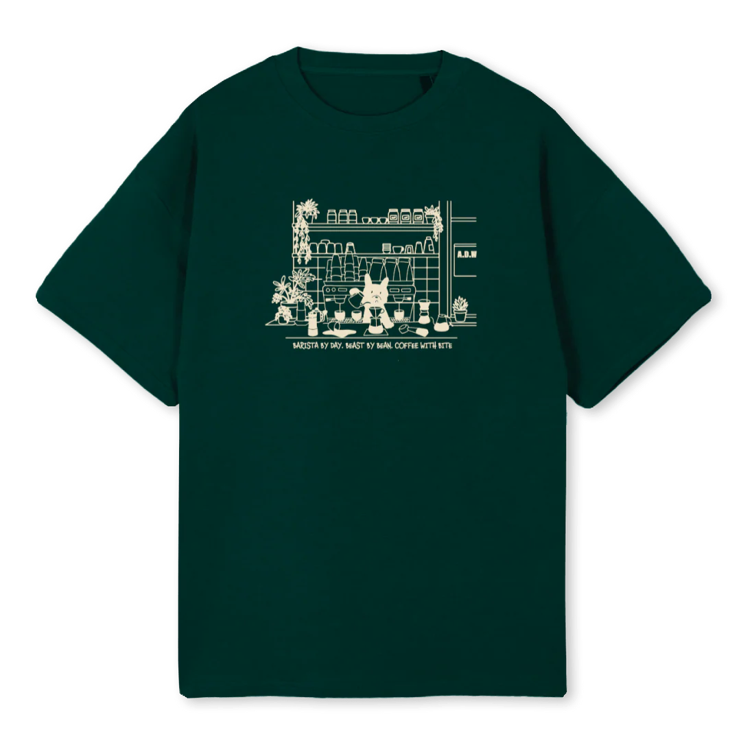ADWBEASTBYBEANBEI  Wild Green Oversized Tee.