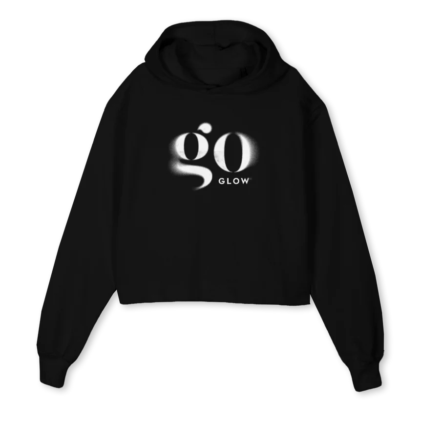 WCH_B Black Cropped Hoodie.