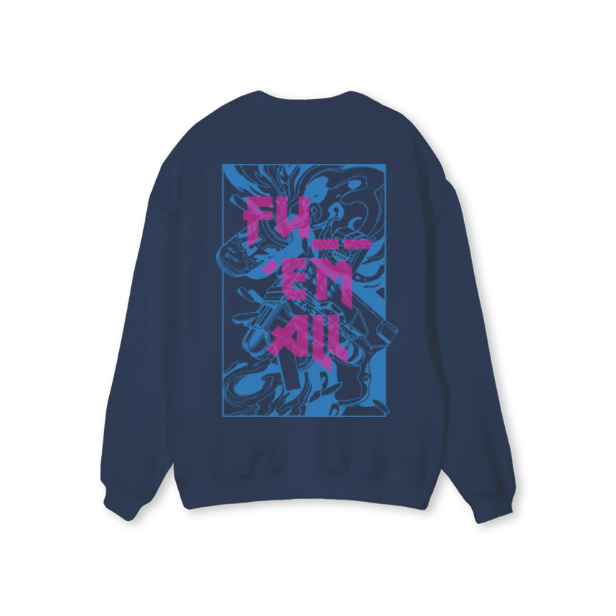 ADWBRUNNERNVY Navy Blue Regular Crewneck Sweater. - Image 2