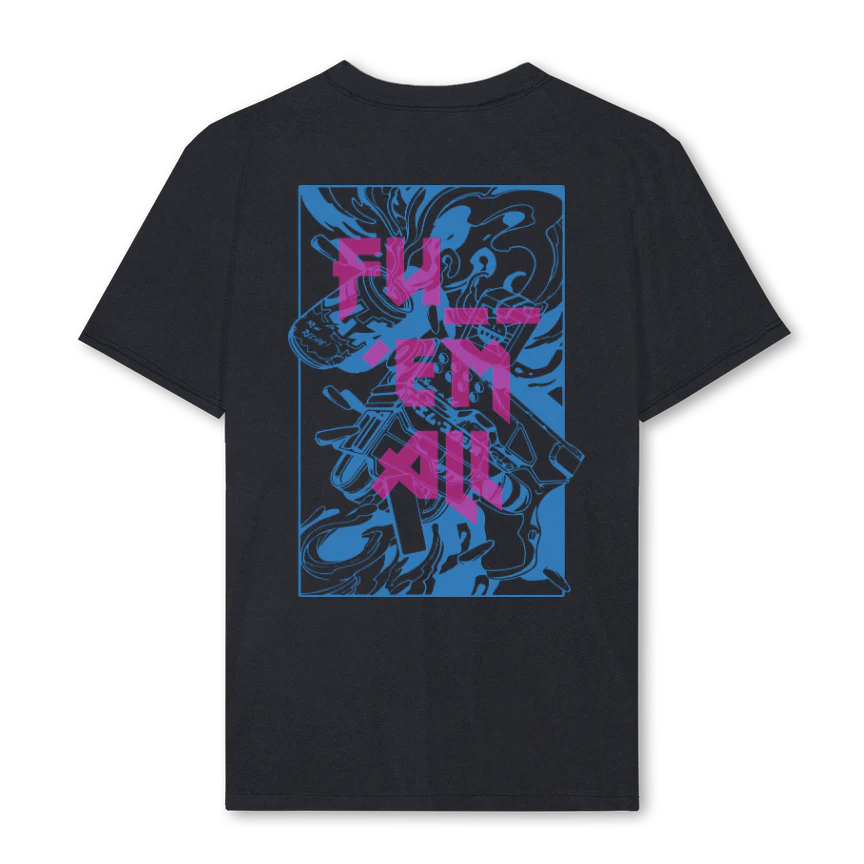 ADWBRUNNERVB_2 Vintage Black Regular Tee. - Image 2