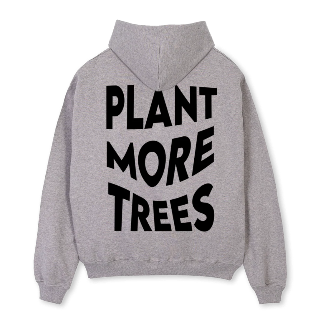 HOODIEZ_GM Grey Marl Oversized Hoodie. - Image 2