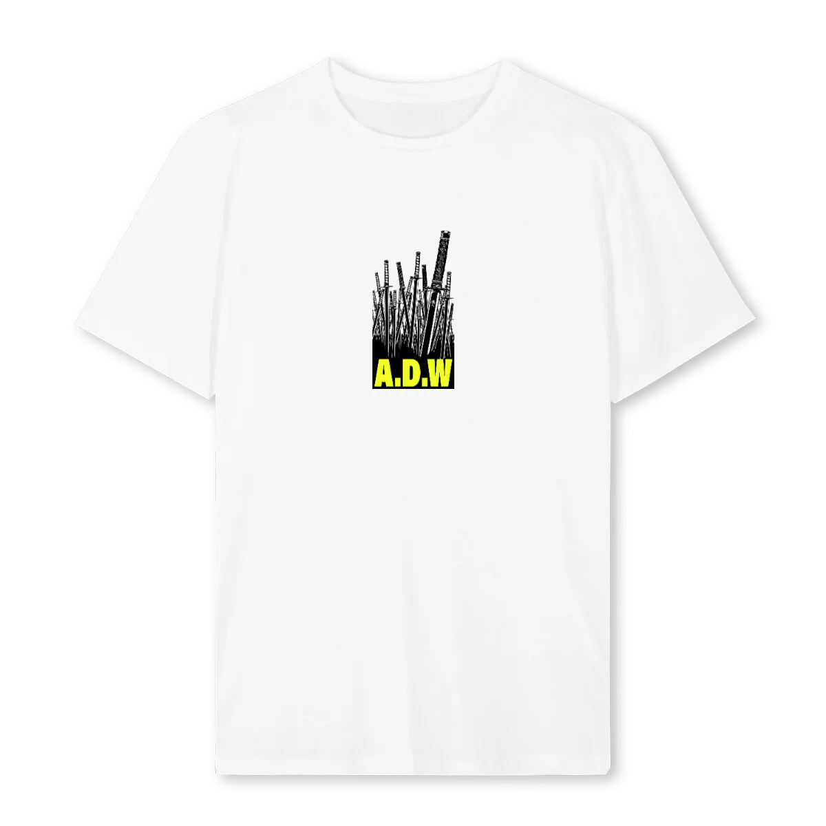 ADWSEVENBLKNEO White Regular Tee.
