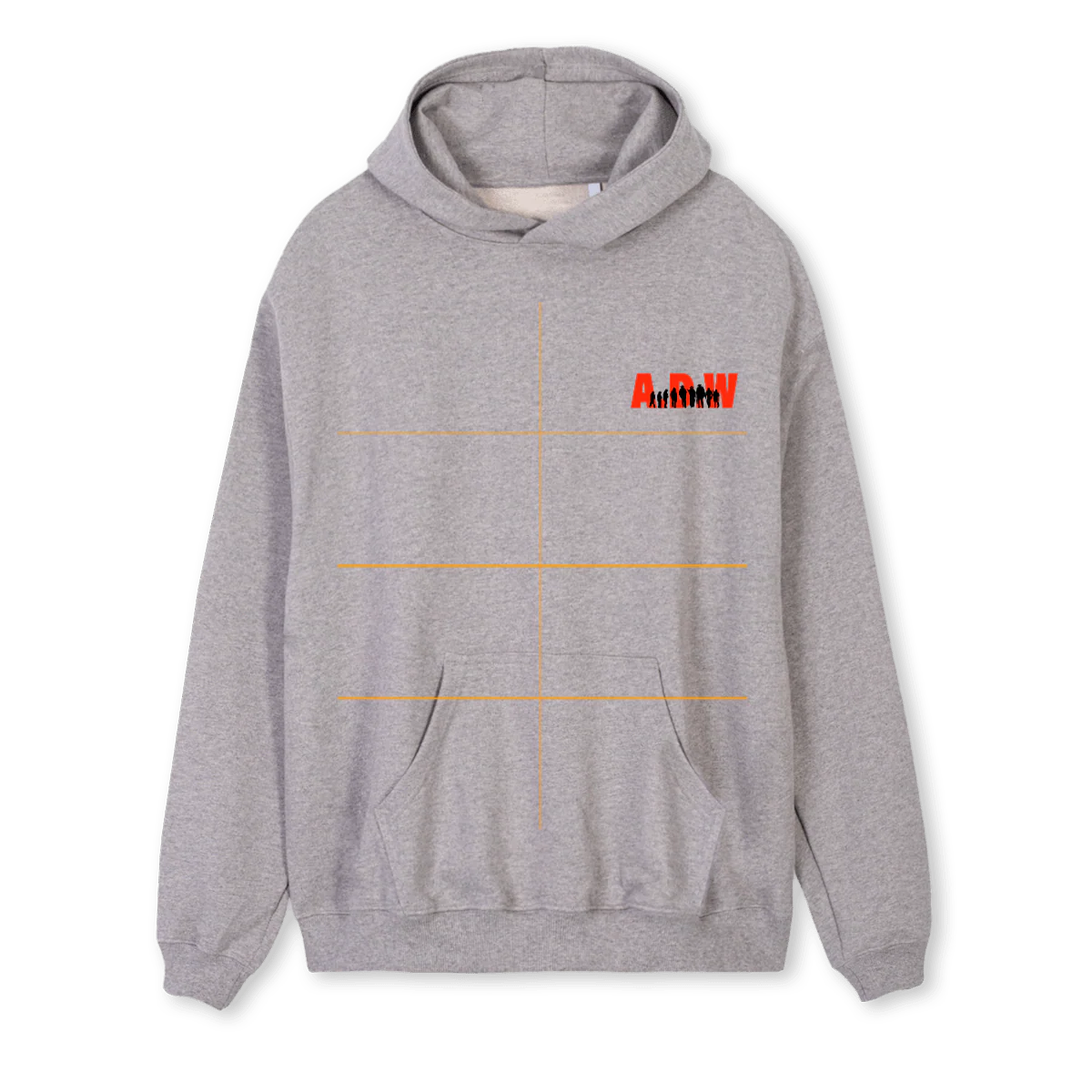ADWTWBH Grey Marl Regular Hoodie.