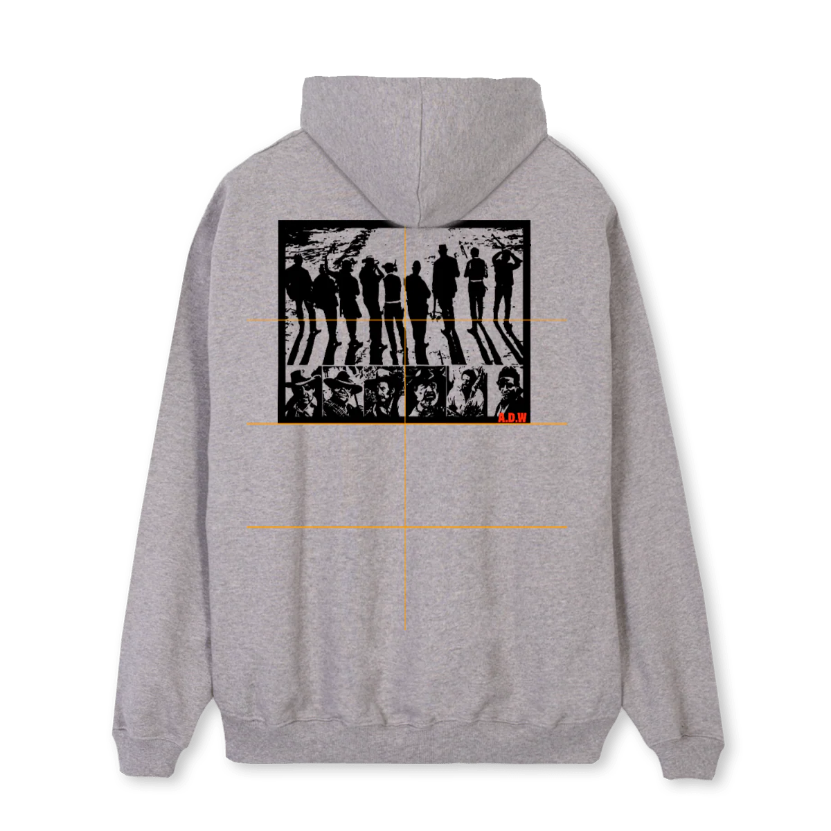ADWTWBH Grey Marl Regular Hoodie. - Image 2