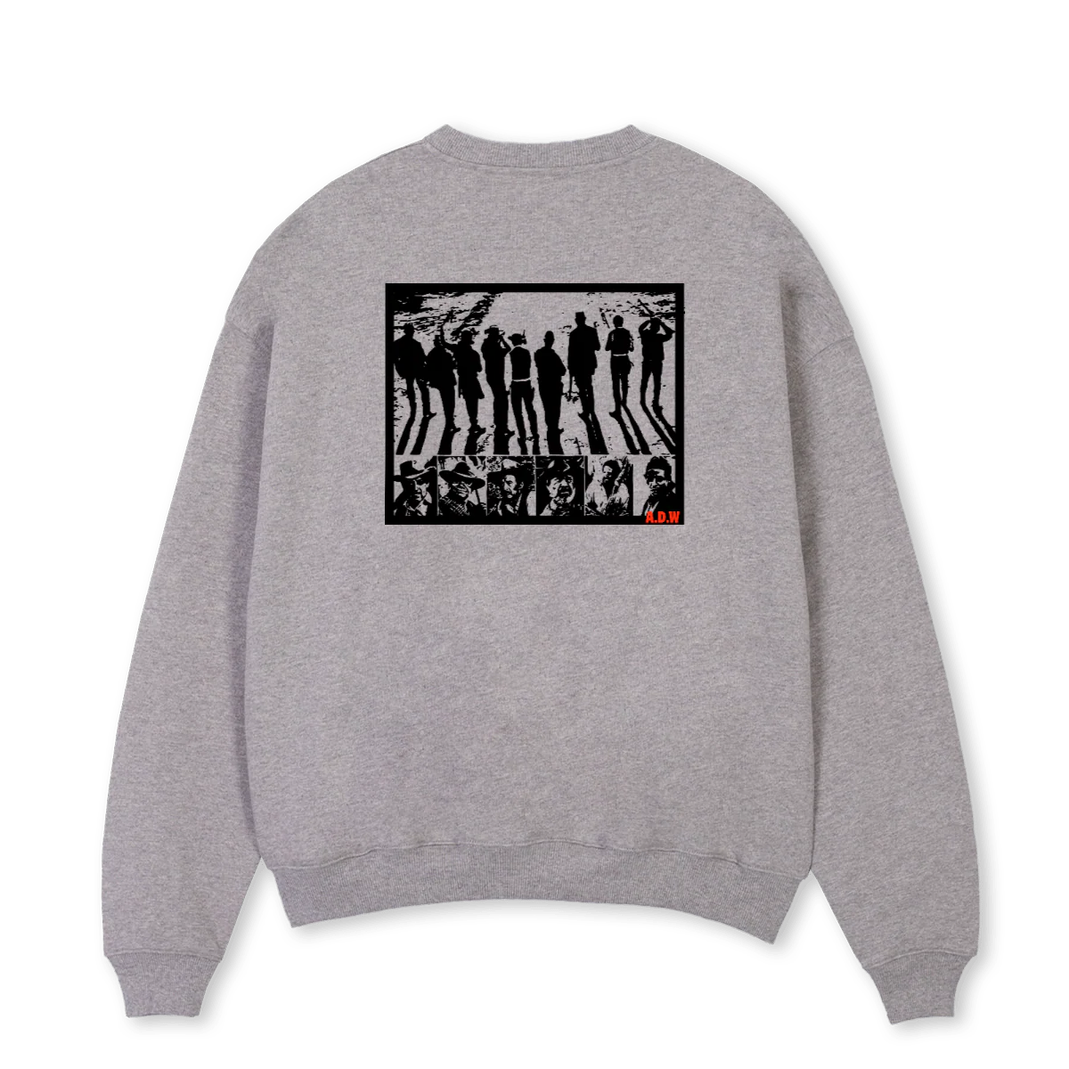 ADWTWBSO Grey Marl Oversized Crewneck Sweater. - Image 2