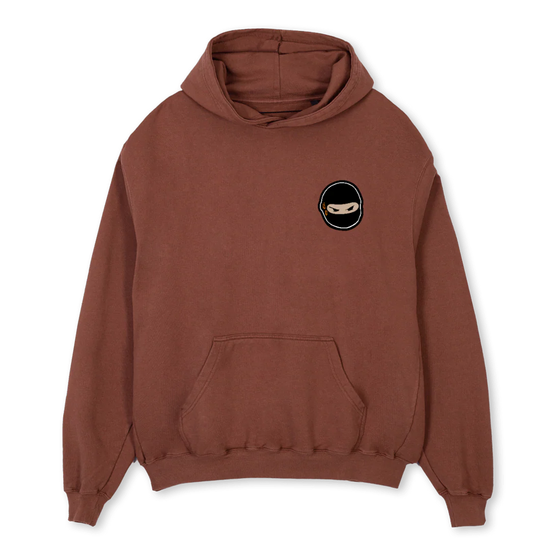 ADZ GHOODBOYS Vintage Brown Oversized Hoodie.