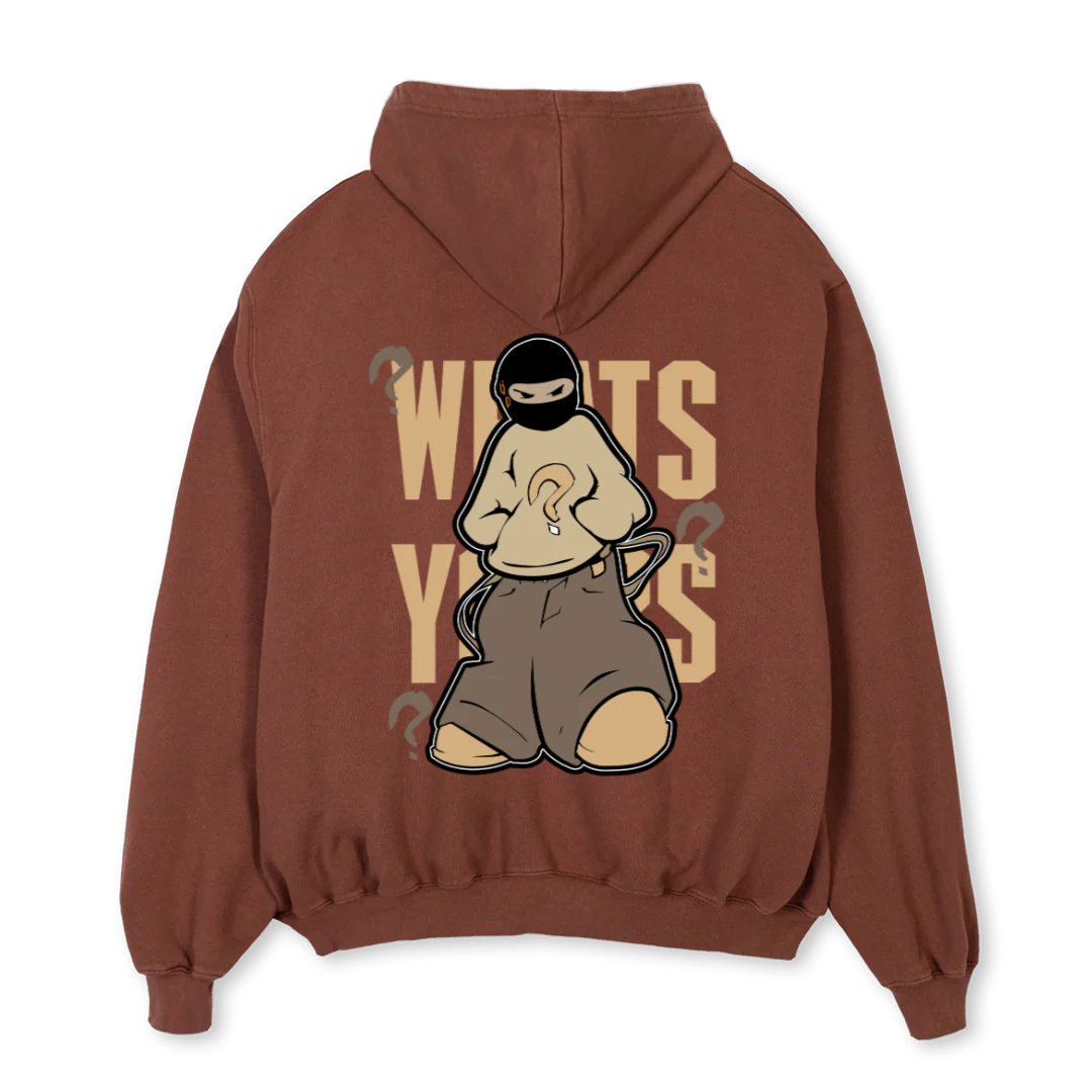 ADZ GHOODBOYS Vintage Brown Oversized Hoodie. - Image 2