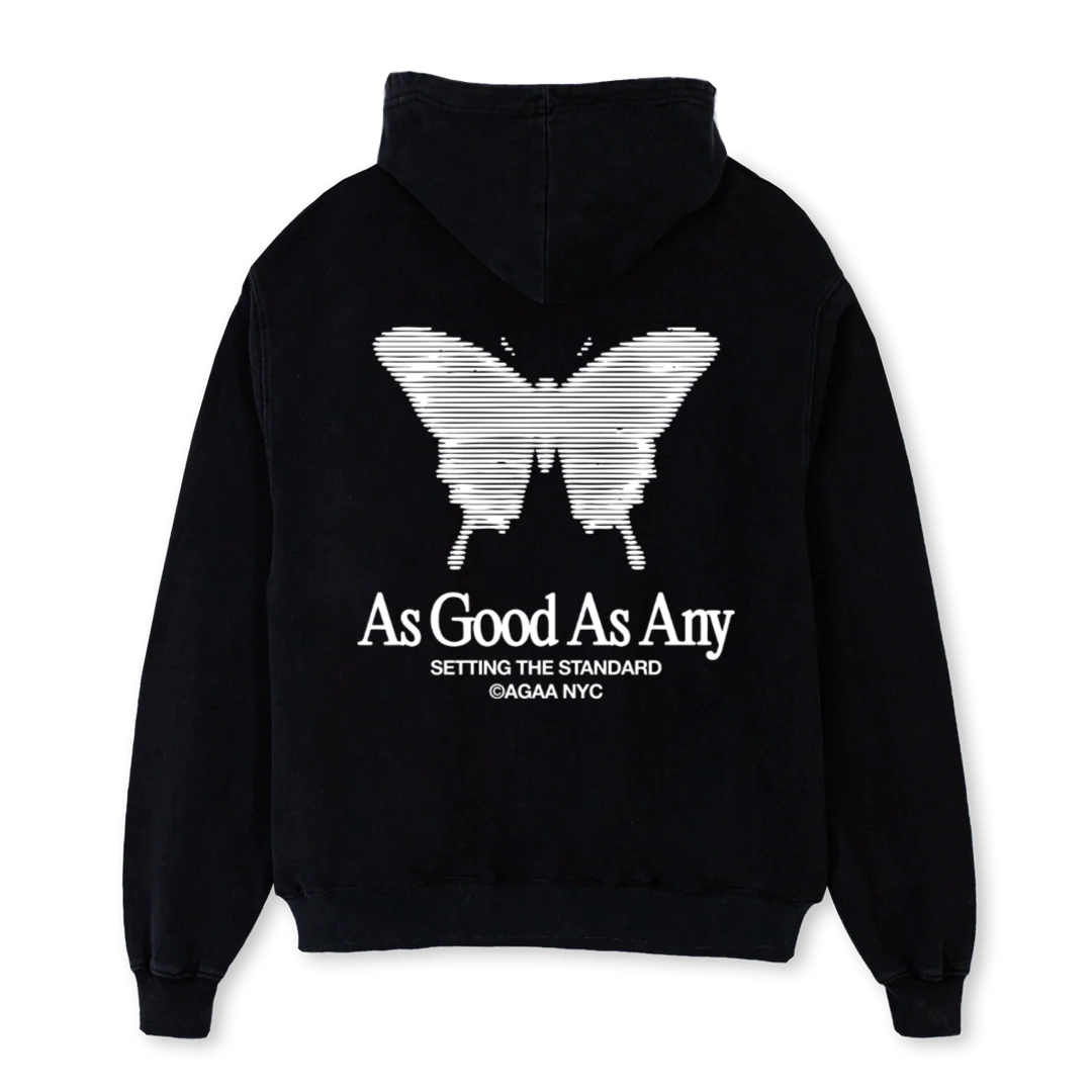 AGAAKINETIC_B Black Oversized Hoodie. - Image 2