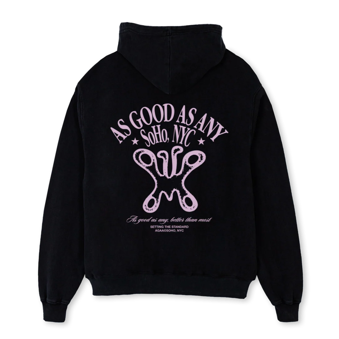 AGAABUTTERFLYLIMITED Black Oversized Hoodie. - Image 2