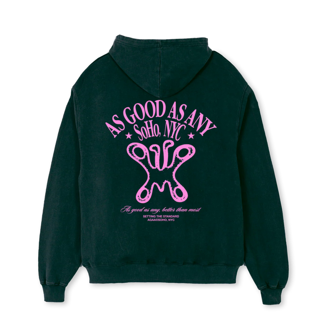 AAGAABUTTERFLYLIMITED_W Wild Green Oversized Hoodie. - Image 2