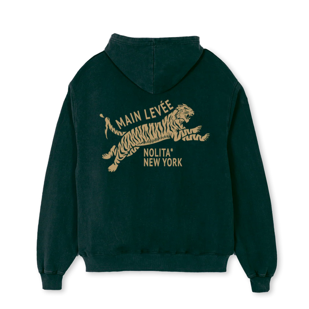AMLCHINATOWNTIGER_WGOLDEN Wild Green Oversized Hoodie. - Image 2