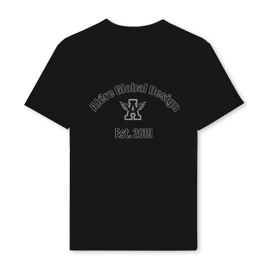AGDSTROKENOFILL Black Regular Tee.