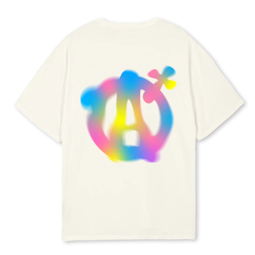 AGNOSTICSPRINGTSC Cream Oversized Tee. - Image 2