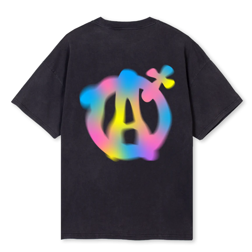 AGNOSTICSPRINGTSVB Vintage Black Oversized Tee. - Image 2