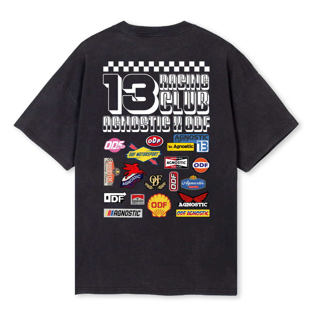 AGNOSTICXODFTSHIRT Vintage Black Oversized Tee. - Image 2