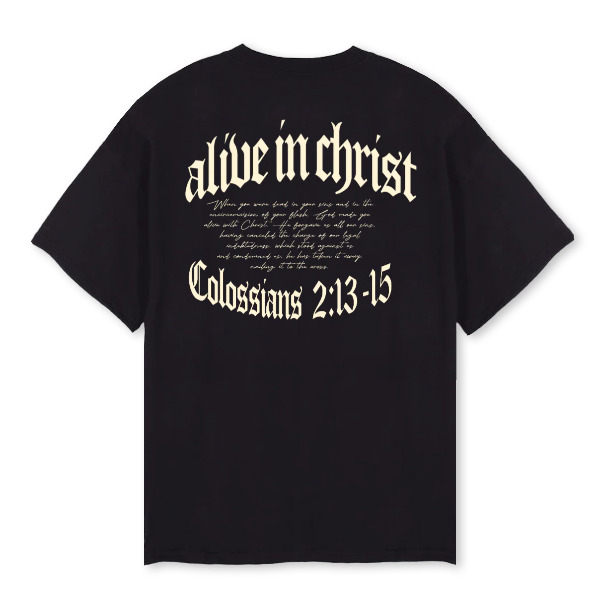 AIC Black Oversized Tee. - Image 2