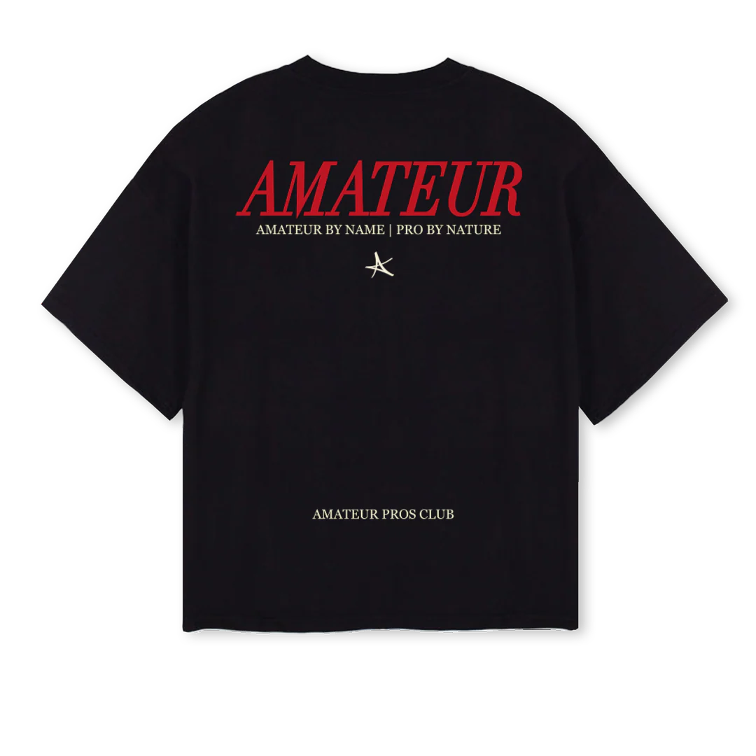 NEWVEST_BOX Black Oversized Boxy Tee - Image 2