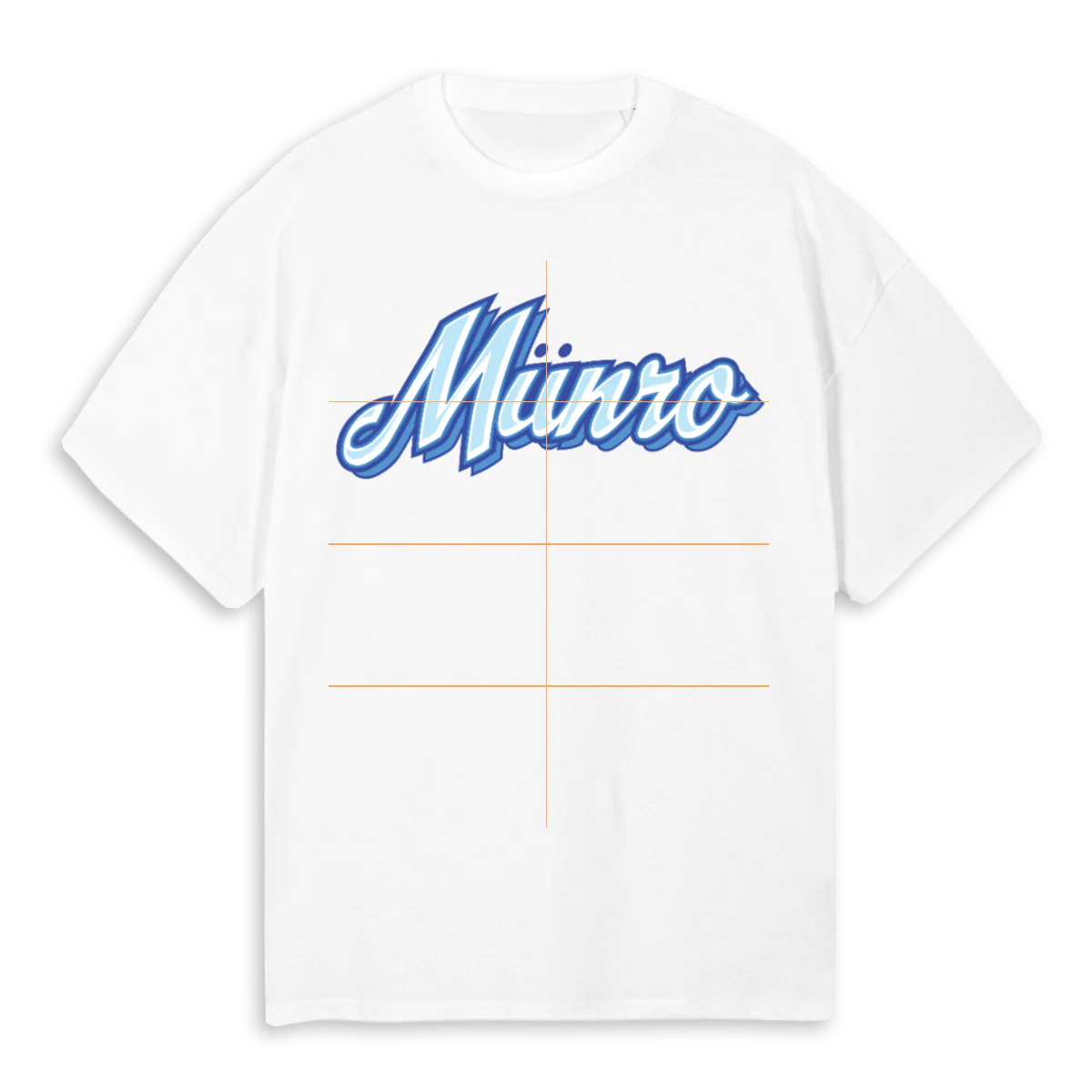 AIRBRUSHMUNRO White Oversized Tee.