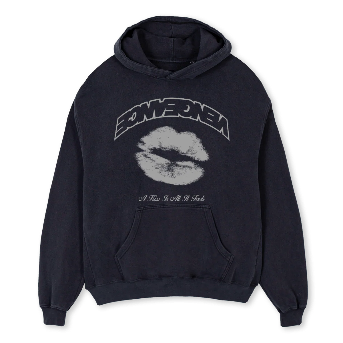 AKIAITSAMPLE Vintage Black Oversized Hoodie.