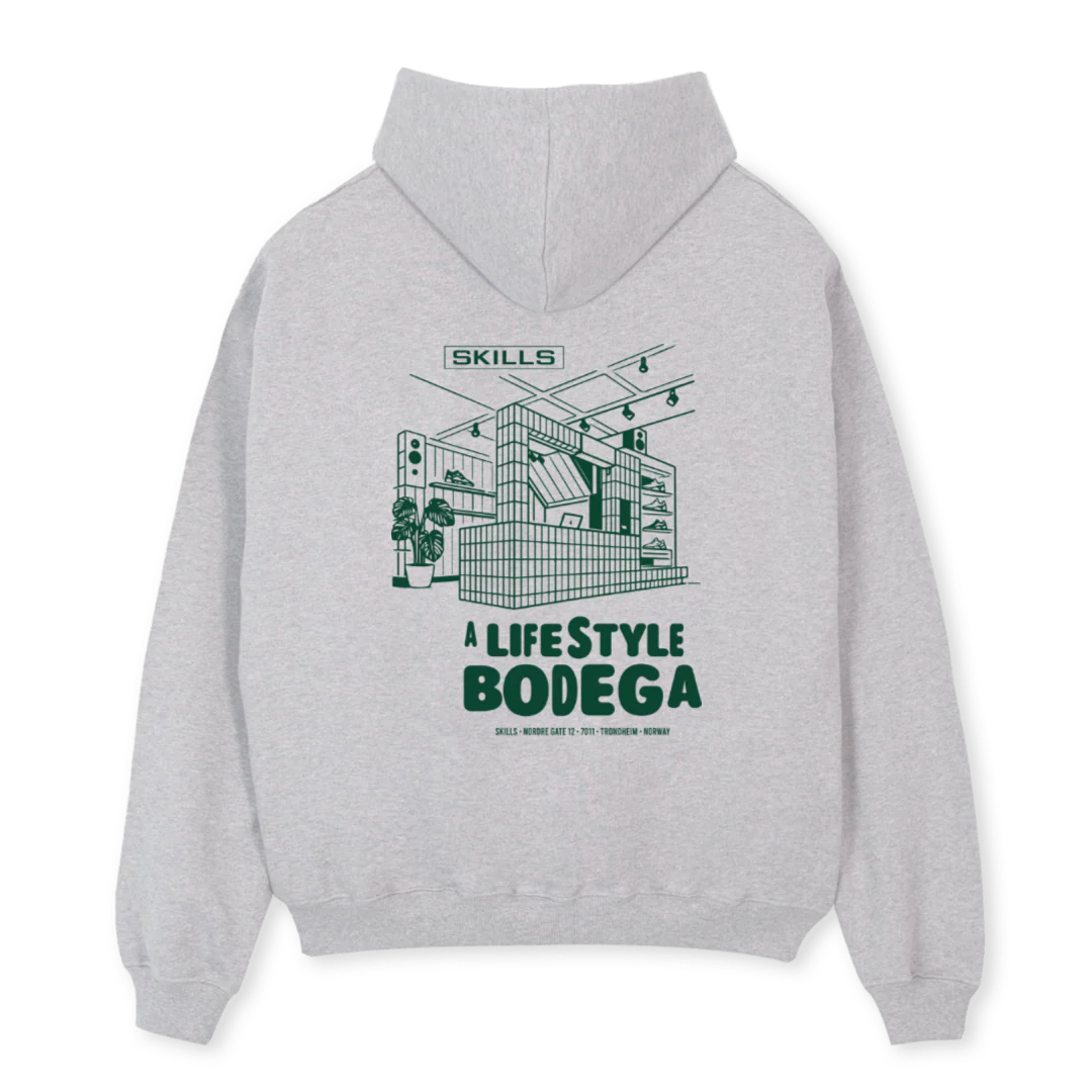ALBHOODIECLOUD Light Grey Marl Oversized Hoodie. - Image 2