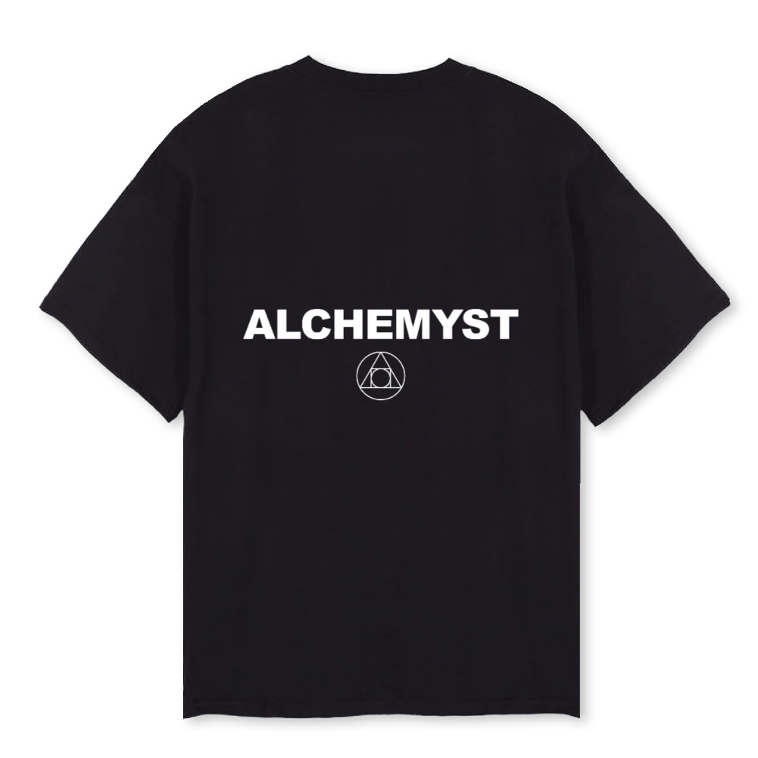 ALCHEMYST2 Black Oversized Tee. - Image 2