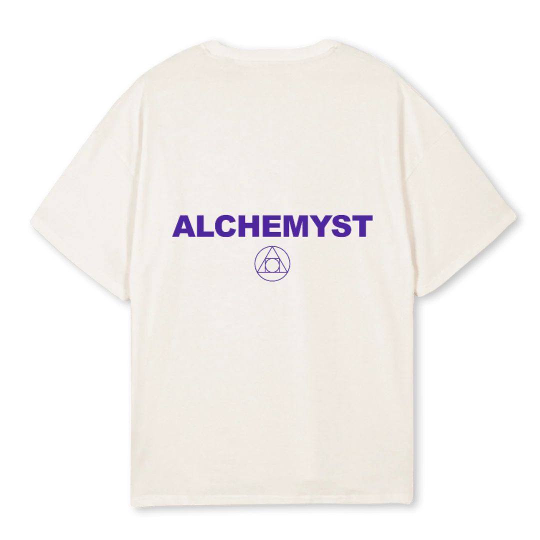 ALCHEMYST1  Vintage White Oversized Tee. - Image 2