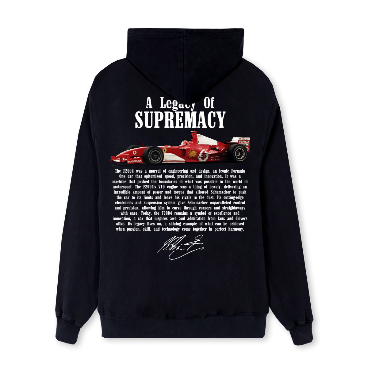 ALEGACYOFSUPREMACY Black Regular Hoodie. - Image 2