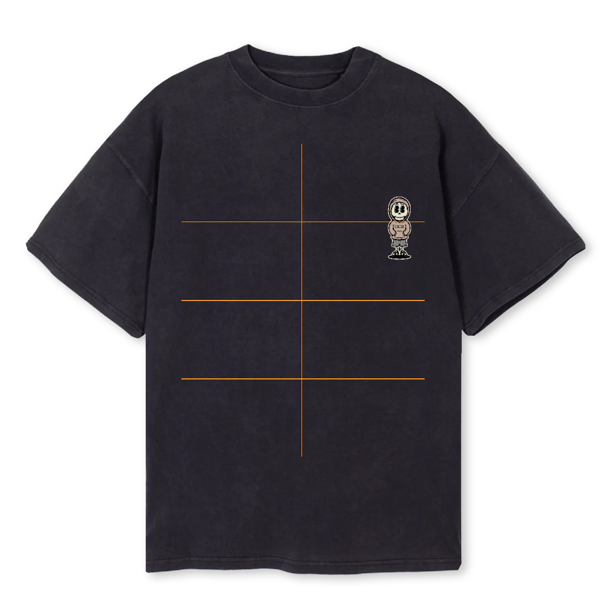 ALIVEANDNOTWELLDARK Vintage Black Oversized Tee.