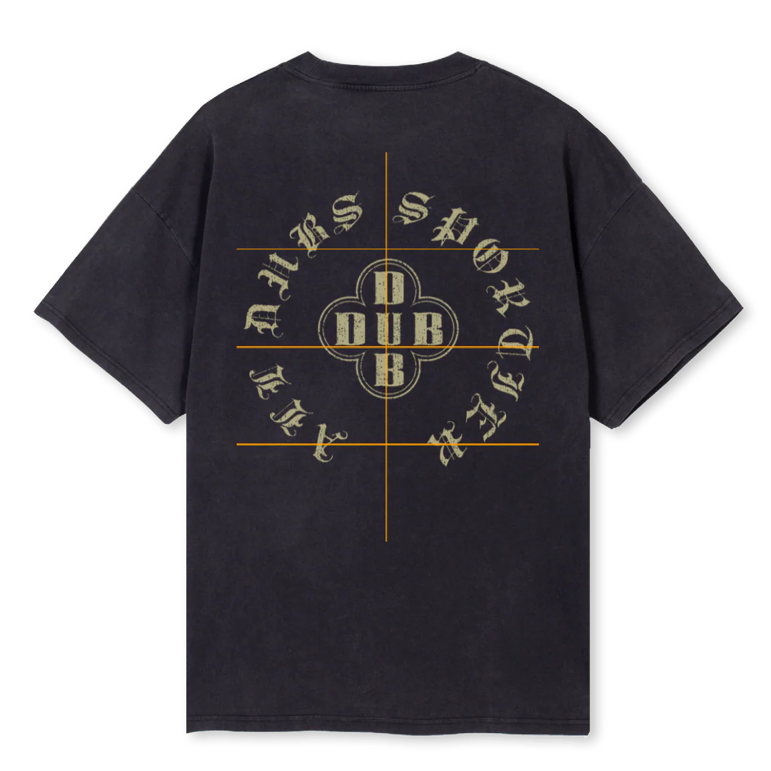 ALL DUBS RON Vintage Black Oversized Tee. - Image 2