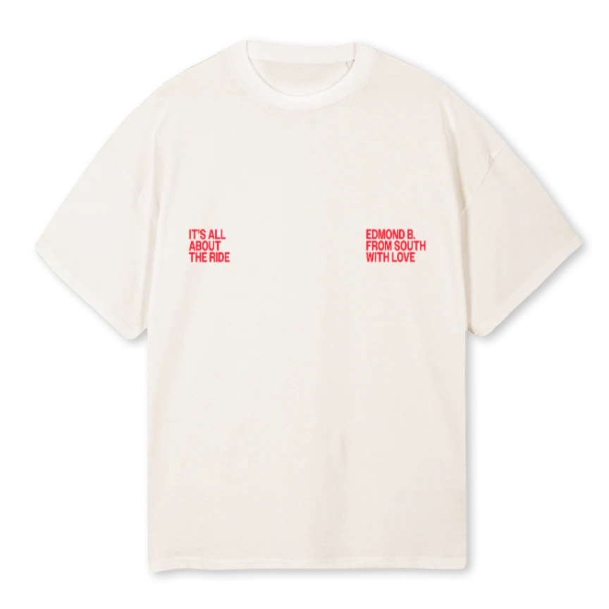 ALLABOUTTHERIDEEE Vintage White Oversized Tee.