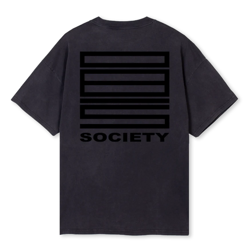 ALLBLACK Vintage Black Oversized Tee. - Image 2
