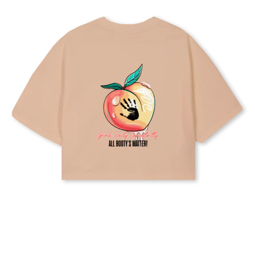 ALLBTYSMATTER Croissant Cropped Oversized Tee. - Image 2